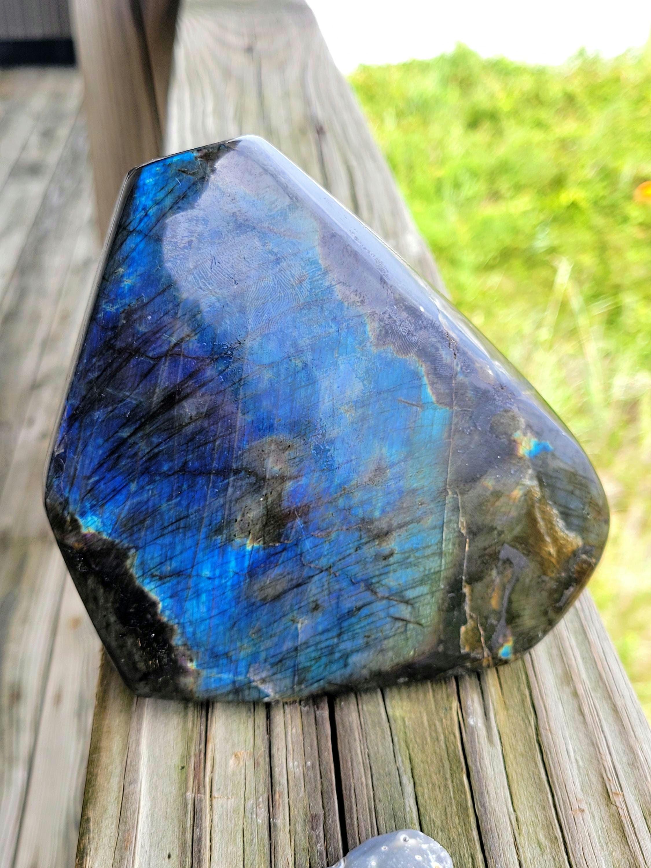 2.2kg 天然ラブラドライト研磨フリーフォーム鉱物結晶 - Etsy 日本