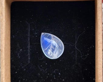 Natural Blue Moonstone Clear Quality Teardrop Pear Shape Crystal Mineral