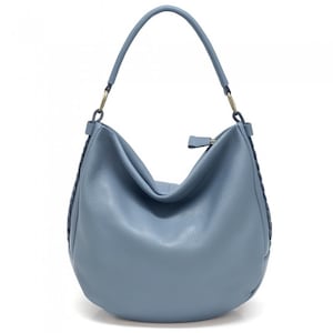 Elegante bolso hobo azul para mujer, bolso de piel suave, bolso de hombro, bolso bandolera de piel, bolso de piel auténtica, bolso hobo moderno, bolso hobo premium