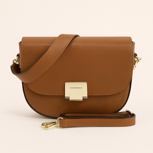 Natural Leather Bag for women,flap shoulder bag,compact purse,elegant brown bag,crossbody bag,leather luxury bag,brown medium bag purse