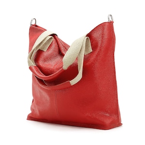 Big soft leather tote for women,casual leather bag,shoulder bag,work bag,big leather tote bag,leather tote,red leather tote,crossbody bag