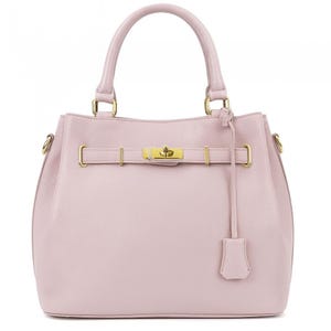 Pink leather bag for women,premium leather bag,elegant leather purse,luxury handle purse,classic handbag,pink shoulder bag,pink work tote
