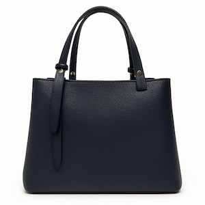 Black leather bag for women,elegant leather bag,crossbody bag,luxury handbag,black tote bag,premium handle purse,minimal tote,gift for women