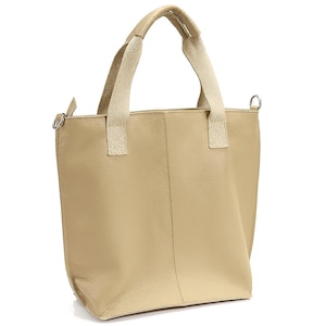 Big soft leather tote for women,beige leather bag,shoulder bag,work bag,big leather tote bag,leather tote,beige leather tote,crossbody bag