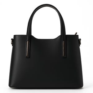 Stylish leather bag for women,black elegant leather bag,crossbody bag,luxury handbag,tote bag,premium handle purse,minimal tote,gift for her