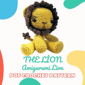 Crochet Lion Pattern, Amigurumi Lion Pattern, DIY Your Amigurumi, Crochet Plushie Pattern, Digital Download PDF, PDF Crochet Pattern