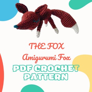 Crochet Fox Pattern, Amigurumi Fox Pattern, DIY Your Own Amigurumi, Crochet Plushie Pattern, Digital Download PDF, PDF Crochet Pattern