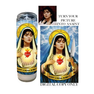 Funny Saint Candle Label, Custom Saint Prayer Candle, Funny Candle Gift, Funny Unique Gift, Thanksgiving Gift, Christmas, Digital copy only