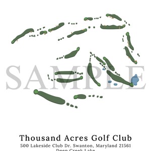 Any Golf Course Map Custom Golf - Il 300x300.6542450713 Xsxq