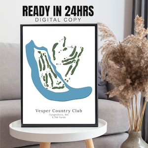 Any Golf Course Map, Custom Golf Course wall art,  Golf Course Map Gift, Golf Map Illustrated, Golf Map, Gift for Golfers, Digital Golf Map