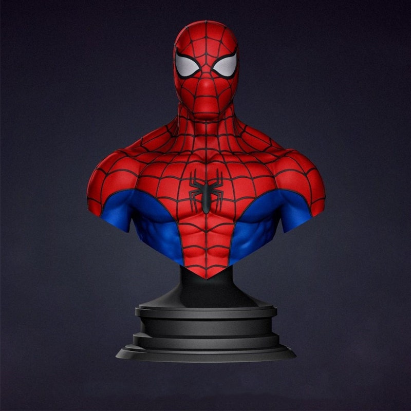 Spiderman Mask 3d Etsy 