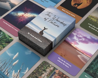 Baraja de cartas oráculo Maravillas de la Naturaleza: Guía intuitiva, autocuidado y atención plena.