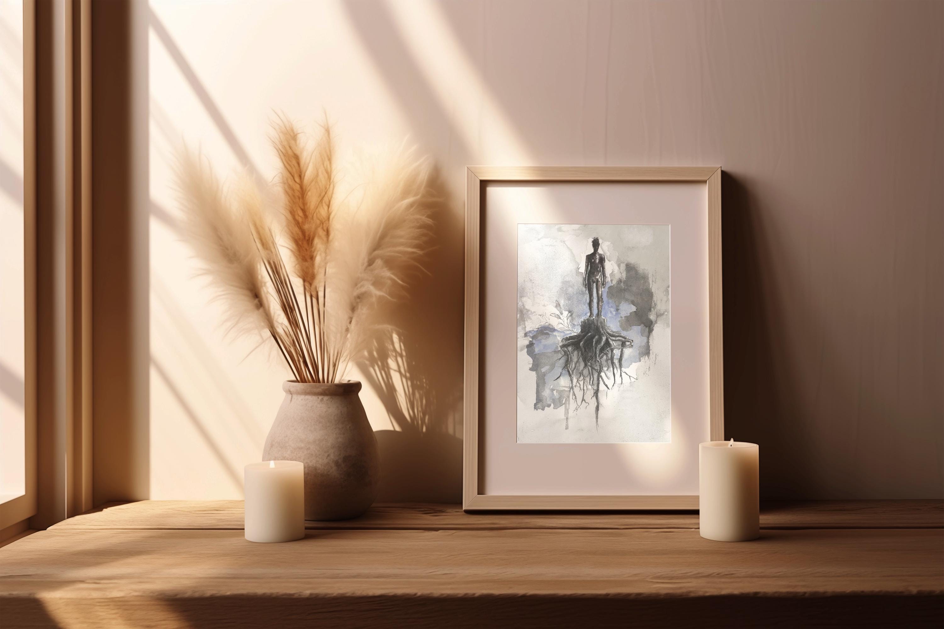 Roots – Deep Connections and Origins | Watercolor & Pencil Art - Etsy