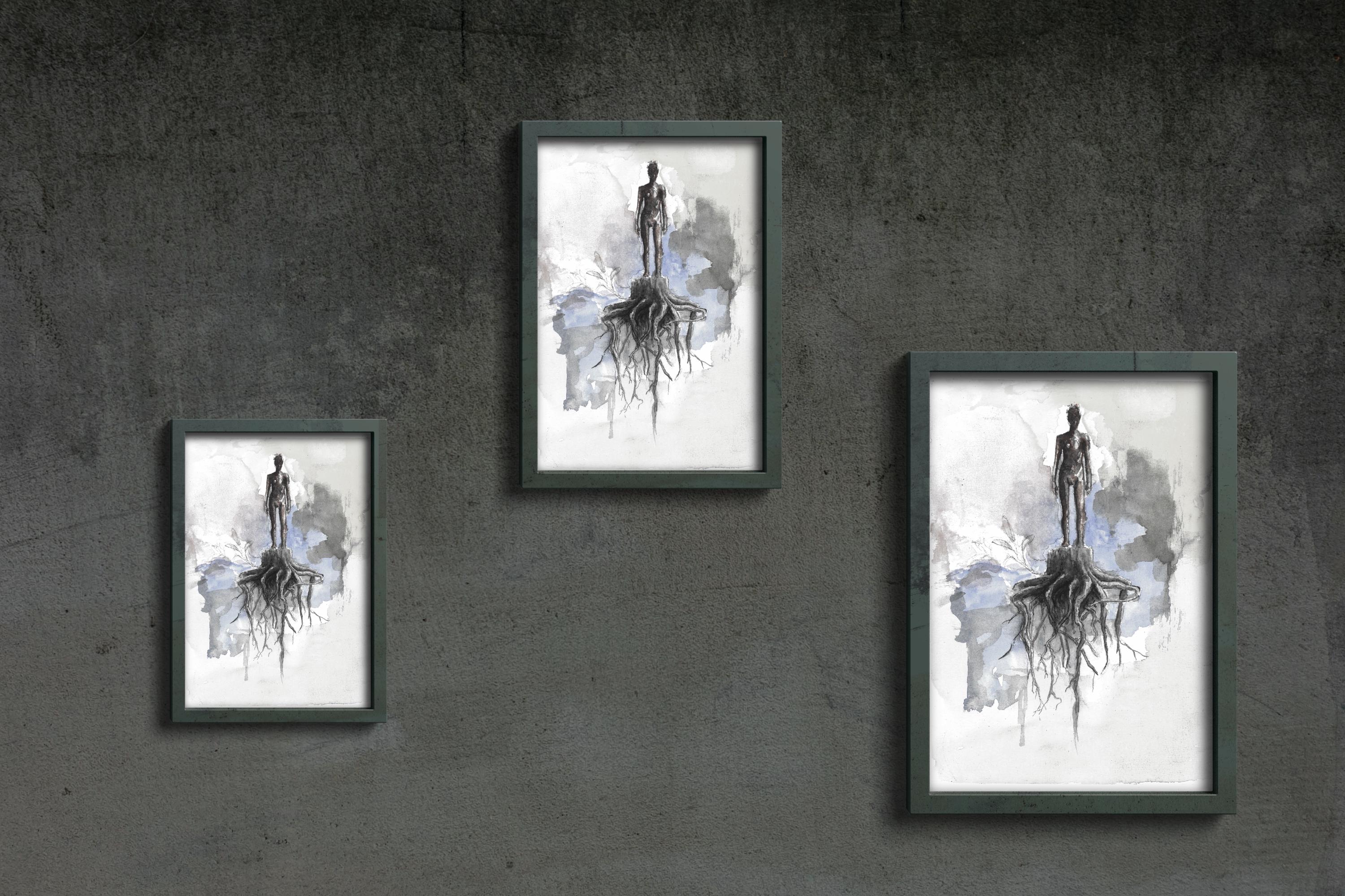 Roots – Deep Connections and Origins | Watercolor & Pencil Art - Etsy