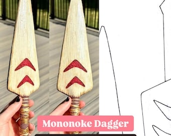 DIY-patroon San's Dolk van Princess Mononoke voor EVA-schuim + INSTRUCTIES (digitale download)
