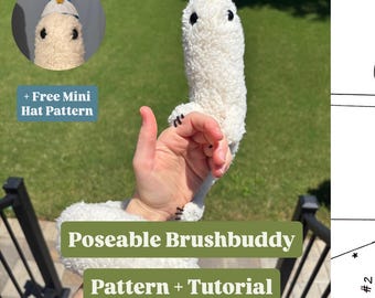 DIY Brushbuddy Witch Hat Atelier Pattern for Fabric + INSTRUCTIONS  (Digital Download)