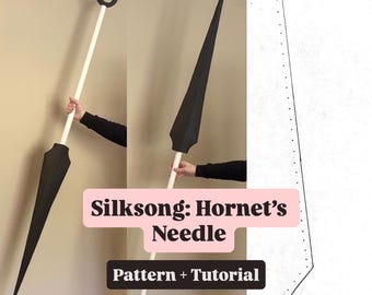 DIY Silksong Hornet's Needle Cosplay Prop Pattern for EVA Foam + INSTRUCTIONS (Digital Download)