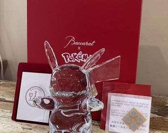 バカラ ポケモンコレクション ピカチュウ 25周年記念クリスタル 手持ち