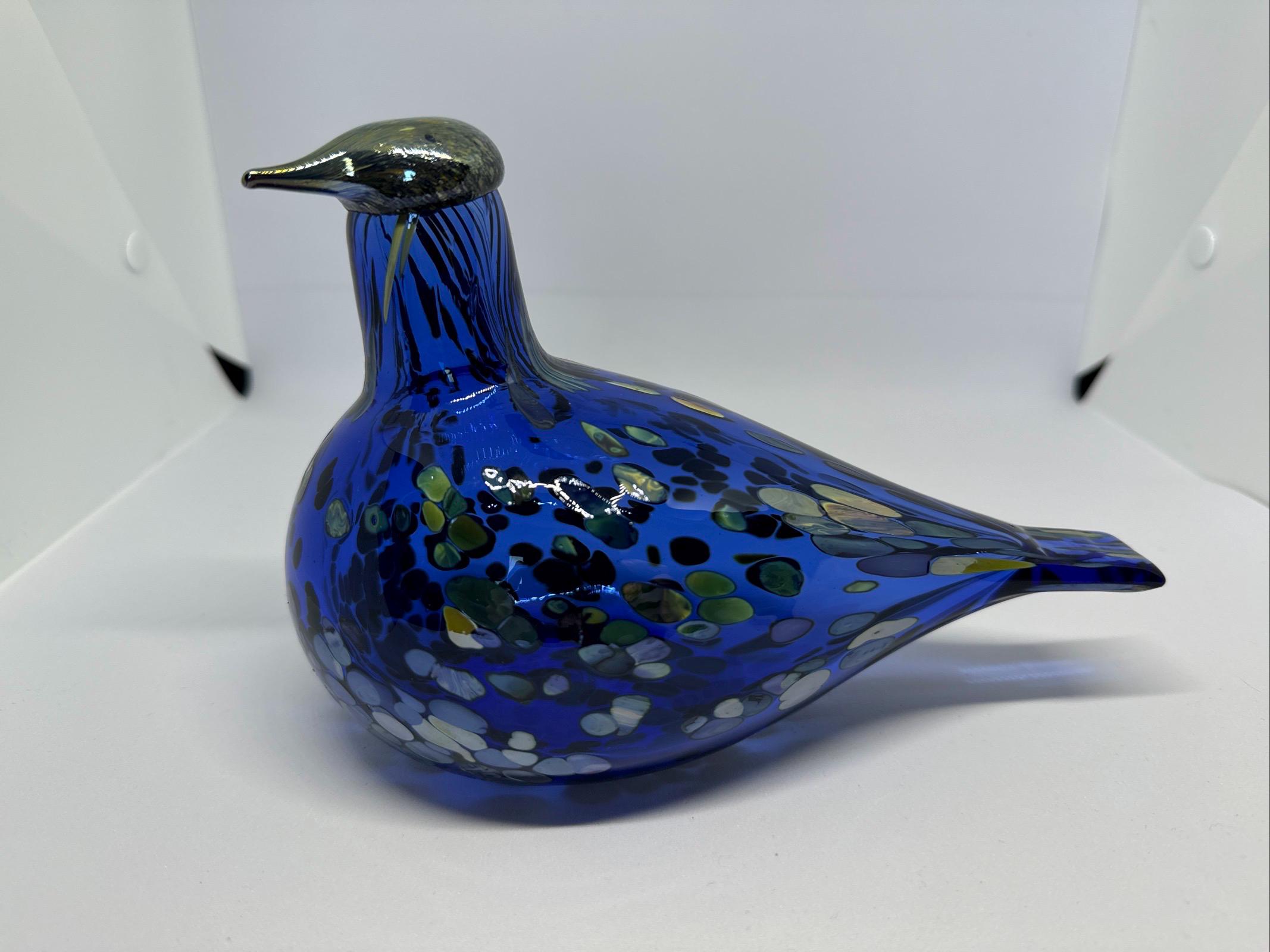 Oiva Toikka Finland 100 Dove Suomi Kyyhky Bird Design Glass