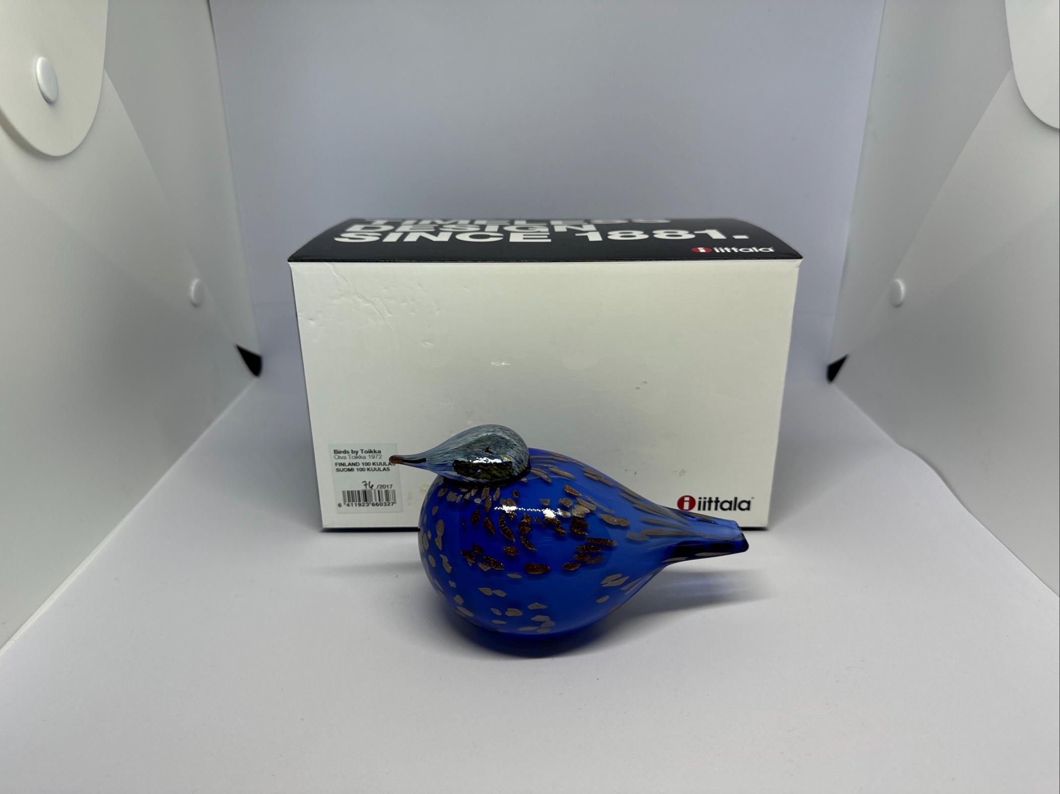 Oiva Toikka Finland 100 Suomi Kuulas Bird Design Glass Art Iittala