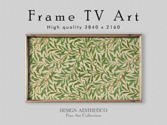 Frame TV Art | Vintage Floral Wallpaper Pattern: "Willow Bough" by William Morris | Fine Wall Art & Home Decor | Digital Download + BONUS
