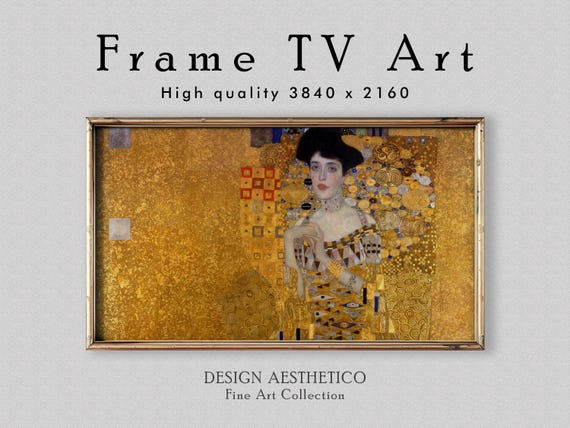 Frame TV Art: Portrait of Adele Bloch-Bauer | Art Nouveau Oil Painting on Canvas | Home Decor Fine Art | Digital Download + BONUS | CanvasTV