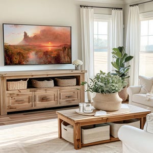 Frame TV Art | Landscape Oil Painting on Canvas: "Cotopaxi" | Home Decor & Fine Wall Art | Digital Download +BONUS | CanvasTV