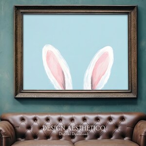Bunny Rabbit Ears | Printable Kids Wall Art | Easter Decor | Minimalist ...