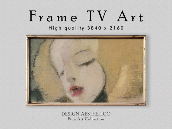 Frame TV Art: "Katri" | Expressionist Oil Painting on Canvas | Home Decor | Expressionism Fine Wall Art | Digital Download +BONUS | CanvasTV