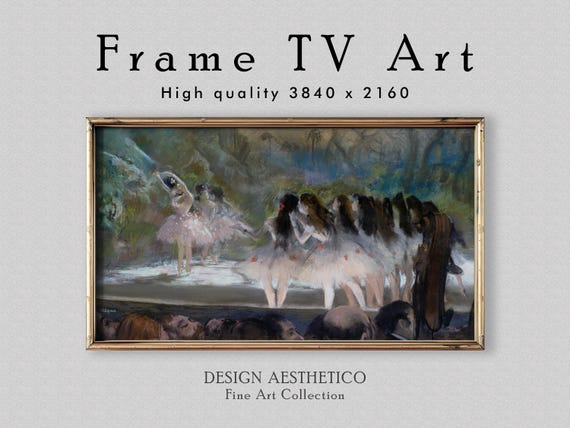 Frame TV Art: Ballet at the Paris Opéra | Vintage Oil Painting | Home Decor & Fine Wall Art | Edgar Degas | Instant Digital Download + BONUS
