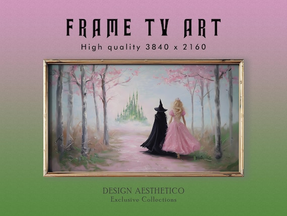 Wicked Frame TV Art | Witches & Wizards Fantasy Movie For Good | 4K High Resolution Artwork | Instant Digital Download + BONUS | CanvasTV
