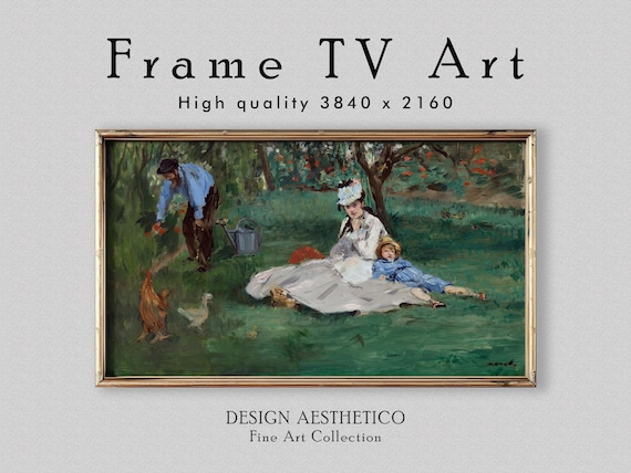 Frame TV Art: The Monet Family | Portrait Oil Painting | Fine Art & Home Decor | Digital Download + BONUS | Edouard Manet | CanvasTV
