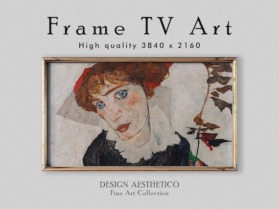 Frame TV Art | Expressionist Oil Painting: Portrait of Wally Neuzil | Home Decor | Fine Wall Art | Digital Download + BONUS | CanvasTV