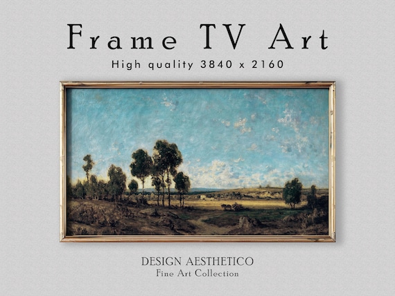 Frame TV Art | Vintage Landscape Oil Painting | Fine Wall Art & Home Decor| Instant Digital Download + BONUS | CanvasTV