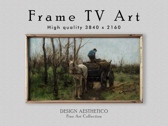 Frame TV Art: Gathering Wood | Vintage Landscape Oil Painting | Fine Art & Home Decor | Instant Digital Download + BONUS | CanvasTV
