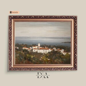 Coastal Landscape Printable Art | Digital Vintage Oil Painting | Wall Decor Print | Instant Download | Ocean P015