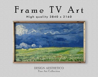 Frame TV Art | Vincent van Gogh: Wheatfield Under Thunderclouds | Vintage Oil Painting | Fine Art & Home Decor | Digital Download | CanvasTV