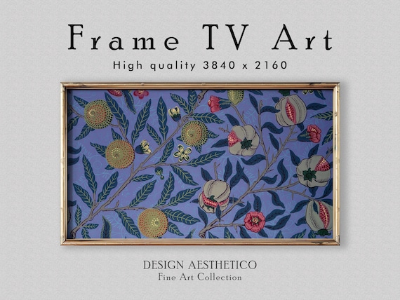 Frame TV Art | Vintage Floral Wallpaper Pattern: "Fruit" by William Morris | Fine Wall Art & Home Decor | Digital Download +BONUS | CanvasTV