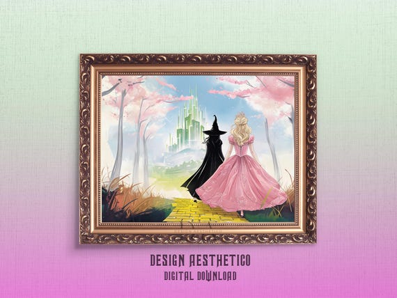 Wicked Printable Wall Art | Home Decor | Gift for Her | Gift for Kids | Instant Digital Download | Witches & Wizards Movie For Good P055