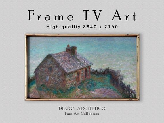 Frame TV Art: The Customs House by Claude Monet | Vintage Oil Painting | Fine Art & Home Decor | Instant Digital Download + BONUS | CanvasTV
