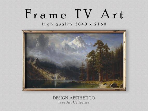 Frame TV Art | Landscape Oil Painting on Canvas: "Mount Corcoran" | Home Decor & Fine Wall Art | Digital Download + BONUS | CanvasTV