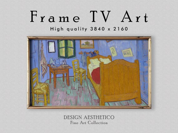 Frame TV Art | Vincent van Gogh: Bedroom At Arles | Vintage Oil Painting | Fine Art & Home Decor | Digital Download + BONUS | CanvasTV