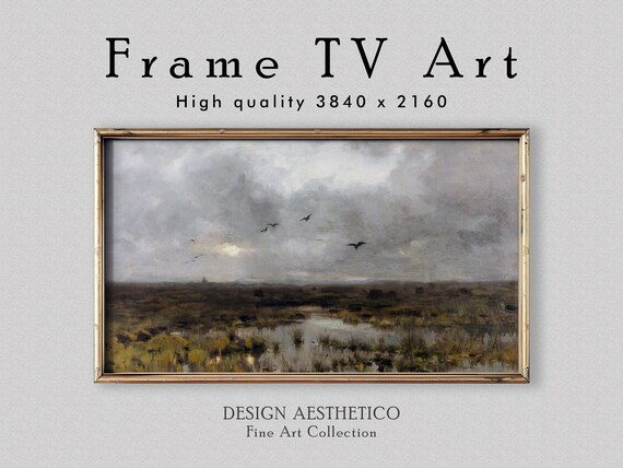 Frame TV Art | Vintage Oil Painting: The Marsh by Anton Mauve | Fine Art & Home Decor | Instant Digital Download + BONUS | CanvasTV