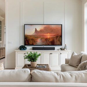 Frame TV Art | Landscape Oil Painting on Canvas: "Cotopaxi" | Home Decor & Fine Wall Art | Digital Download +BONUS | CanvasTV