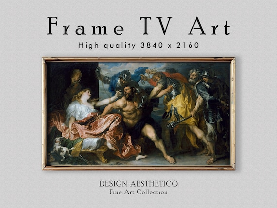 Frame TV Art | Vintage Oil Painting: Samson and Delilah | Home Decor & Fine Wall Art | Instant Digital Download + BONUS | CanvasTV