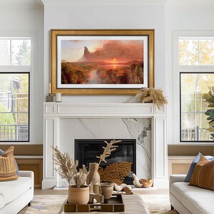 Frame TV Art | Landscape Oil Painting on Canvas: "Cotopaxi" | Home Decor & Fine Wall Art | Digital Download +BONUS | CanvasTV