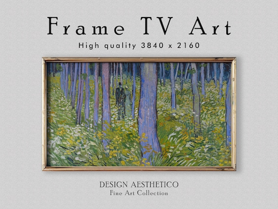 Frame TV Art | Vincent van Gogh Vintage Oil Painting: Undergrowth with Two Figures | Fine Art & Home Decor | Instant Digital Download +BONUS