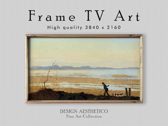 Frame TV Art: An Evening beside Lake Arresø | Vintage Landscape Oil Painting | Wall Art & Home Decor | Instant Digital Download | CanvasTV