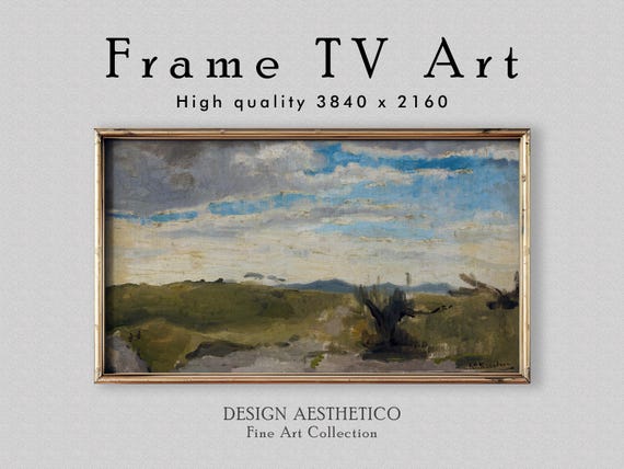 Frame TV Art | Vintage Landscape Oil Painting | View in the Dunes: George Hendrik Breitner | Dutch Fine Art & Home Decor | Digital Download