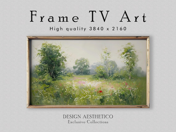 Frame TV Art: Lush Cottagecore Countryside | Home Decor & Wall Art | 4K High Resolution Artwork | CanvasTV | Digital Download + BONUS